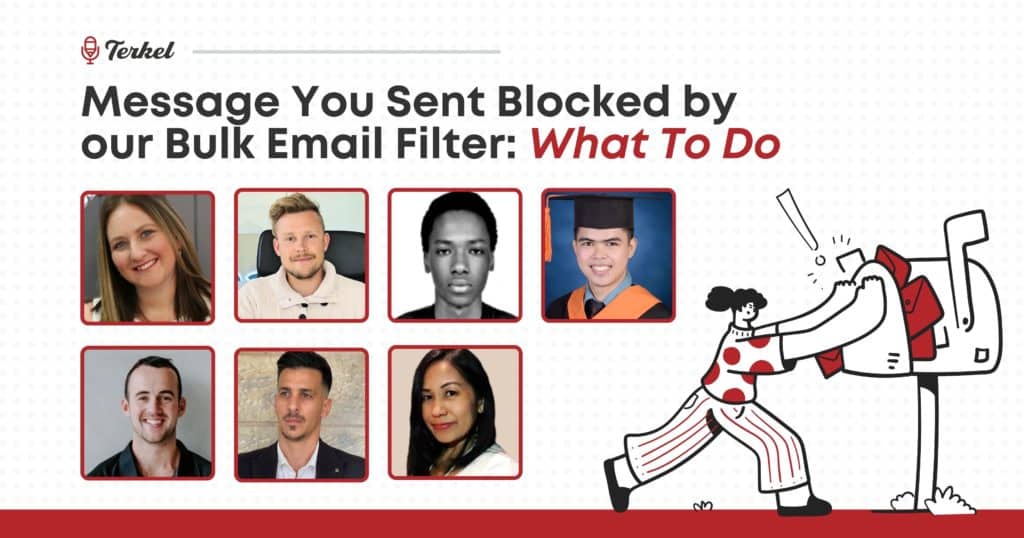 Message You Sent Blocked by our Bulk Email Filter