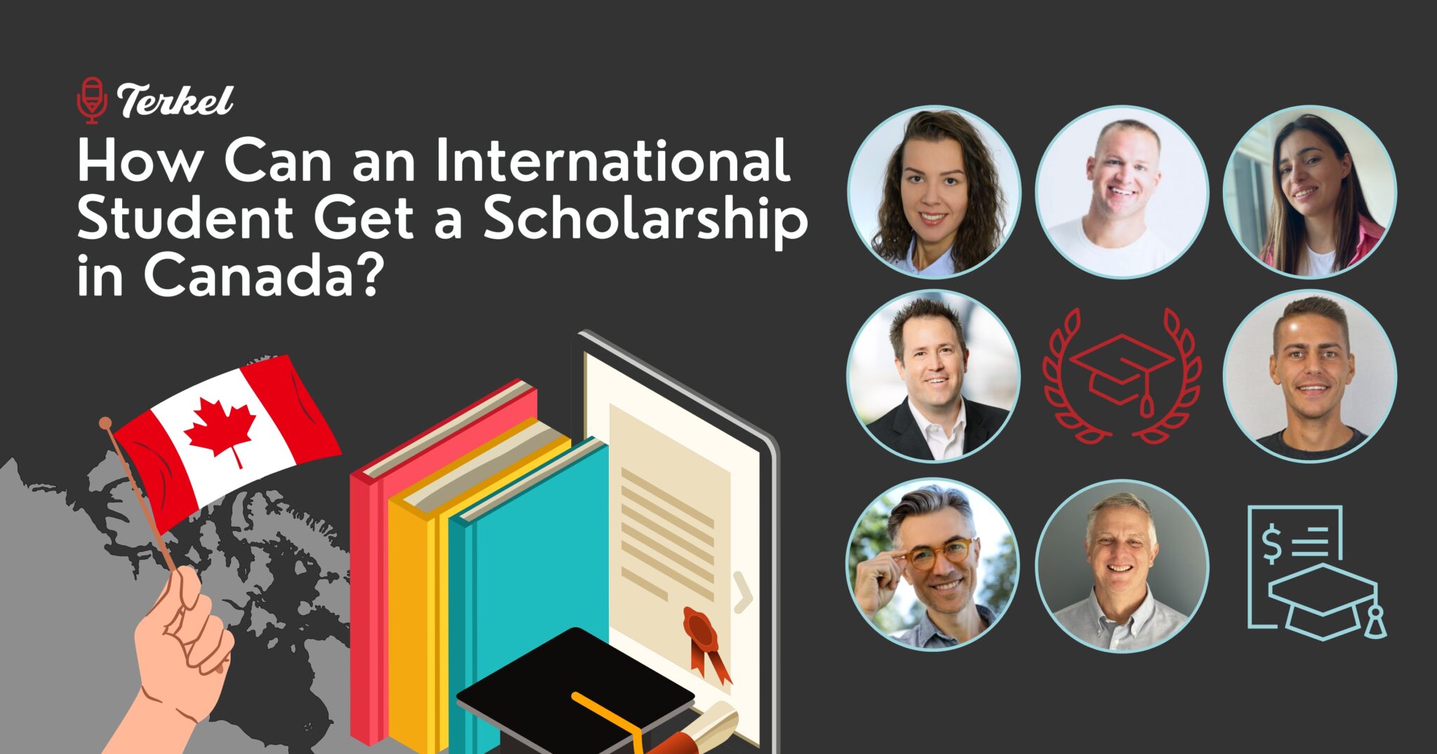 How can an international student can get a scholarship in Canada